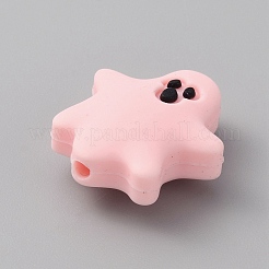 Призрачные силиконовые бусины&nbsp;SIL-WH0016-06A