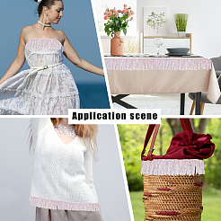 Бахрома из полиэстеровой кружевной ленты&nbsp;DIY-WH20062-40B
