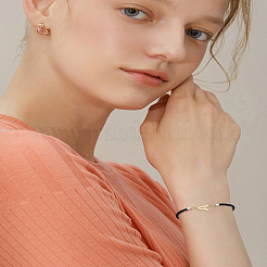 1шт регулируемый нейлоновый шнурок-слайдер браслеты для женщин&nbsp;BJEW-LP0001-32A-01