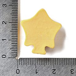 Желтые милые кабошоны из непрозрачной смолы RESI-L046-A04