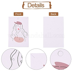 Прямоугольник картона дисплей серьги карты CDIS-P004-16A-01