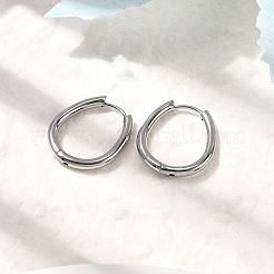 201 серьги-кольца из нержавеющей стали&nbsp;EJEW-Z137-02P-06