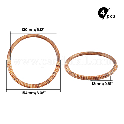 Ручки для сумок из ротанговой ткани WOOD-PH0008-95