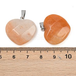 Натуральный красный авантюрин подвески G-A281-02P-01