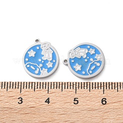 Подвески из нержавеющей стали 304 с эмалью&nbsp;STAS-M102-22P-01