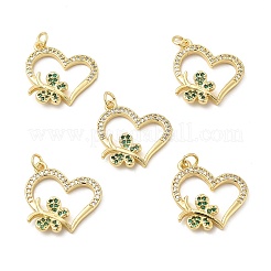 Латунные микро проложить кубического циркония подвески&nbsp;KK-E068-VB194