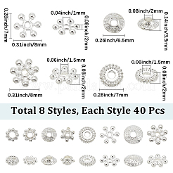 320шт 8 стиля бусины из сплава в тибетском стиле&nbsp;FIND-SC0020-28