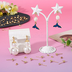 30 шт. фурнитура для сережек-гвоздиков из нержавеющей стали 304&nbsp;STAS-TA0003-25