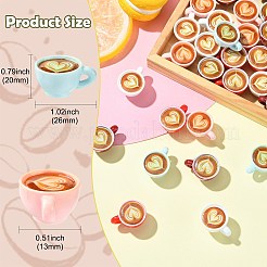 5 шт. 5-цветные мини-кофейные чашки DJEW-CJ0001-09