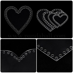 8 шт. 4-х видов прозрачных акриловых дна для корзин DIY-PH0006-72