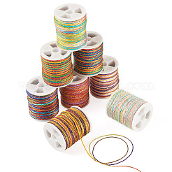 8 рулон двухцветного сегментно окрашенного нейлонового металлического шнура&nbsp;NWIR-TA0001-28B