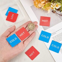 8 шт. двухцветные акриловые публичные знаки&nbsp;AJEW-CP0007-38A