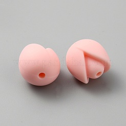 Цветочные пищевые экологически чистые силиконовые бусины&nbsp;LS-SIL-WH0013-47A