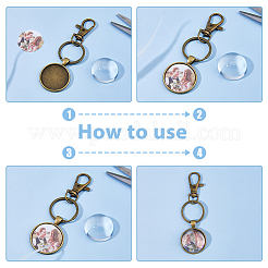 12шт брелок из сплава 3 цветов&nbsp;KEYC-DC00051