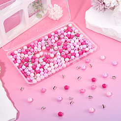 200шт 4 цвета непрозрачные акриловые бусины&nbsp;MACR-TA0002-53