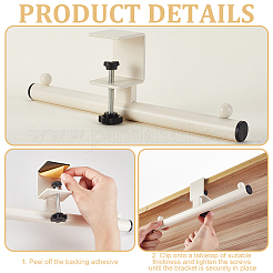 2 шт. 2-цветный железный крючок для вешалки на стол&nbsp;AJEW-NB0008-17