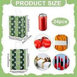 Подарочные пакеты из футбольной бумаги с ручкой ABAG-WH0045-31C