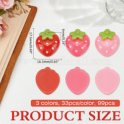 Кабошоны из непрозрачной смолы&nbsp;RESI-ME0001-16