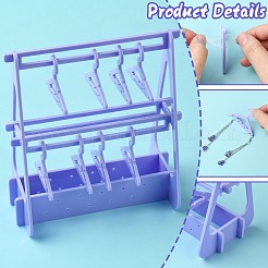 2-слойная акриловая стойка для хранения сережек в стиле вешалки&nbsp;ST-CJ0034-01A