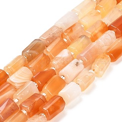 Натуральный красный ботсвана агат бисер пряди G-G068-A18-01