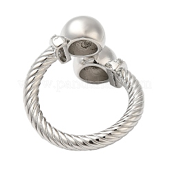 Латунные открытые кольца манжеты RJEW-Q778-54P