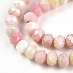 Нити из окрашенных стеклянных бусин с эффектом омбре&nbsp;LS-GLAA-C023-02-A03