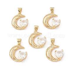 Кулоны из экологически чистой латуни с микропаве и кубическим цирконием KK-I698-12G