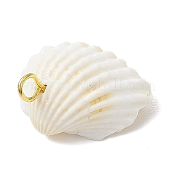 Подвески в виде морских звезд из натуральной ракушки и окрашенной синтетической бирюзы PALLOY-JF04121-02