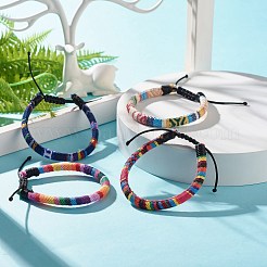 Плетеный браслет из бисера в этническом стиле BJEW-JB07483