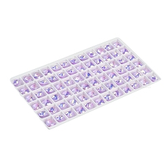 Заостренные заднее стекло горный хрусталь кабошоны GGLA-S003-03C