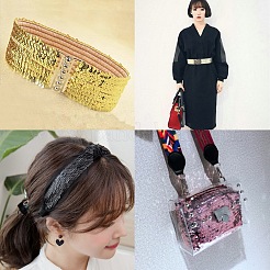 Эластичная отделка из пластикового блестка PVC-PH0001-09