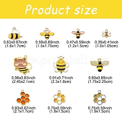 20шт 10 стиля подвески из сплава с эмалью&nbsp;FIND-YW0004-72