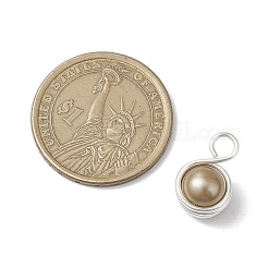 Подвески из круглой медной проволоки с ракушками и жемчугом PALLOY-JF03259