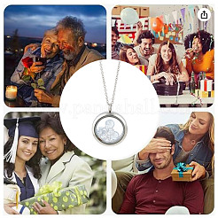 Набор для самостоятельного изготовления ожерелья-кулона из нержавеющей стали 304 в виде купола STAS-DR0001-02P