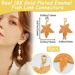 8 шт. эмалированные подвески из нержавеющей стали 304&nbsp;STAS-BBC0005-36