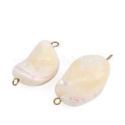 Подвески-соединители из натуральных ракушек&nbsp;STAS-D378-29G