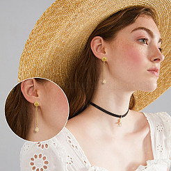 48 шт. 6 стиля полукруглых и бантовых и прямоугольных сережек-гвоздиков из сплава&nbsp;FIND-DC0003-22