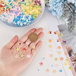 10 цвет пластиковых бусинок-пайеток FIND-OC0001-82