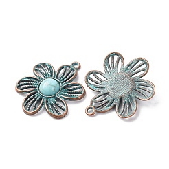 Сплав с синтетических бирюзовых подвесками&nbsp;FIND-B055-01M