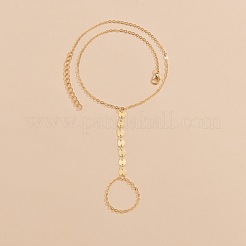 Сплав плоские круглые звенья браслеты кольца для женщин FS-WG2E176-01