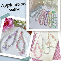 330шт 17 стиля непрозрачные и прозрачные акриловые бусины&nbsp;MACR-SC0002-26