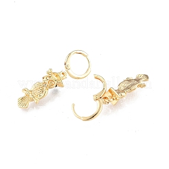 Фурнитура для сережек с подвеской в форме совы из латуни KK-N216-551