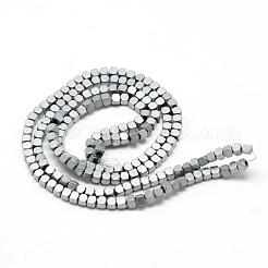 Гальванизировать немагнитных синтетический гематит бисер пряди G-Q486-60E