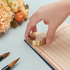 Литая пресс-папье из латуни для китайской каллиграфии&nbsp;DJEW-WH0050-26A-G