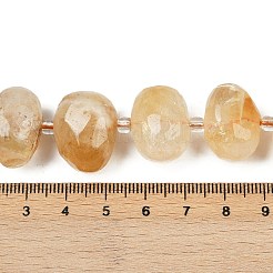 Природный цитрин бисер нитей G-F796-B03-01