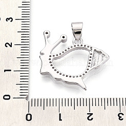 Латунные микропаве прозрачные подвески с фианитом KK-N268-56P