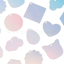 40 шт. 8 стиля акриловые лазерные подвески&nbsp;OACR-CJ0001-42