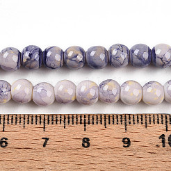 Выпечка окрашенные стеклянные бусины пряди X-DGLA-N003-6mm-C08