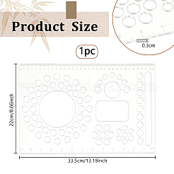 1 шт. акриловые доски для дизайна бусин AJEW-BC0008-05
