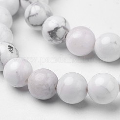 Природные Говлит бисер нитей G-D809-10-8mm